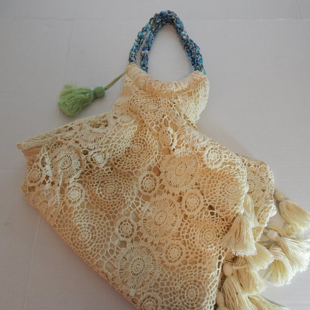 Alley Couture Lovestitch Crochet Beach Bag - Picture 2 of 8